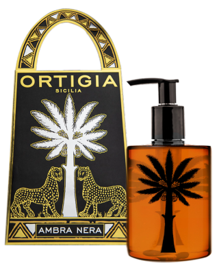 AMBRA NERA (ambre musc) - Savon Liquide 300 ml  /  ORTIGIA Sicilia